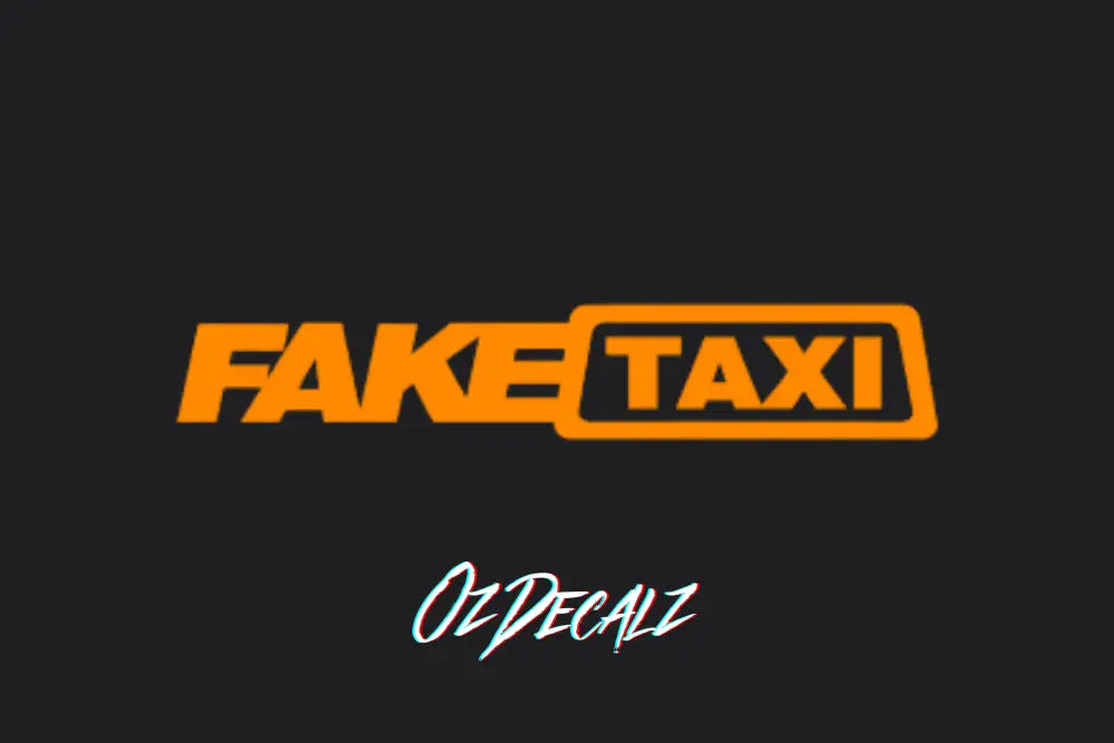 FAKE TAXI STICKER - OZDecalz