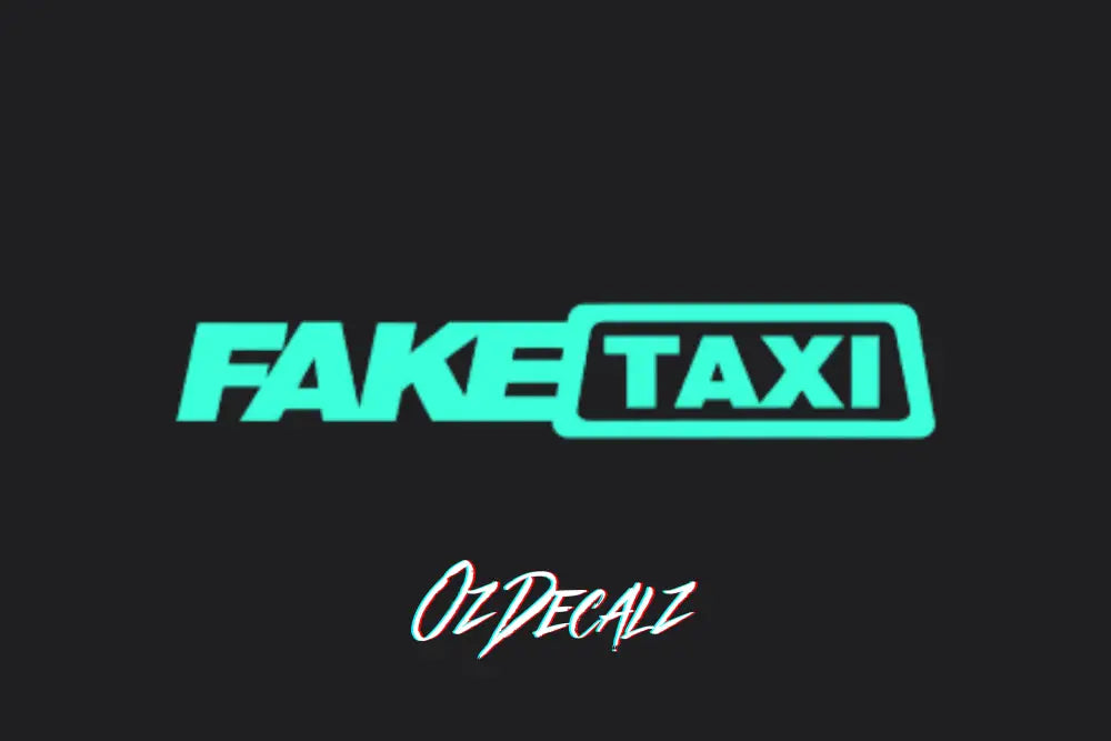 FAKE TAXI STICKER - OZDecalz