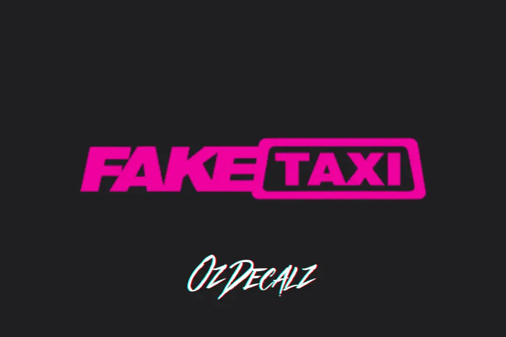 FAKE TAXI STICKER - OZDecalz