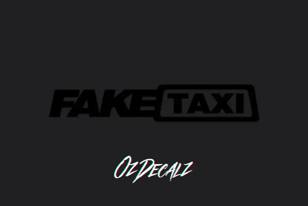 FAKE TAXI STICKER - OZDecalz