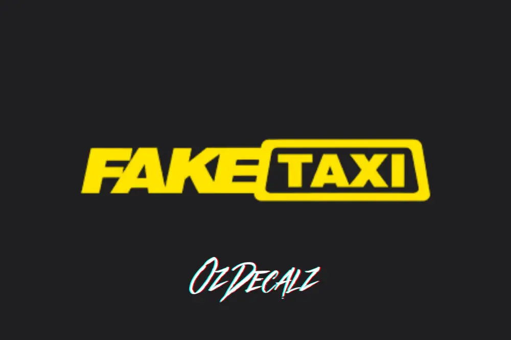 FAKE TAXI STICKER - OZDecalz