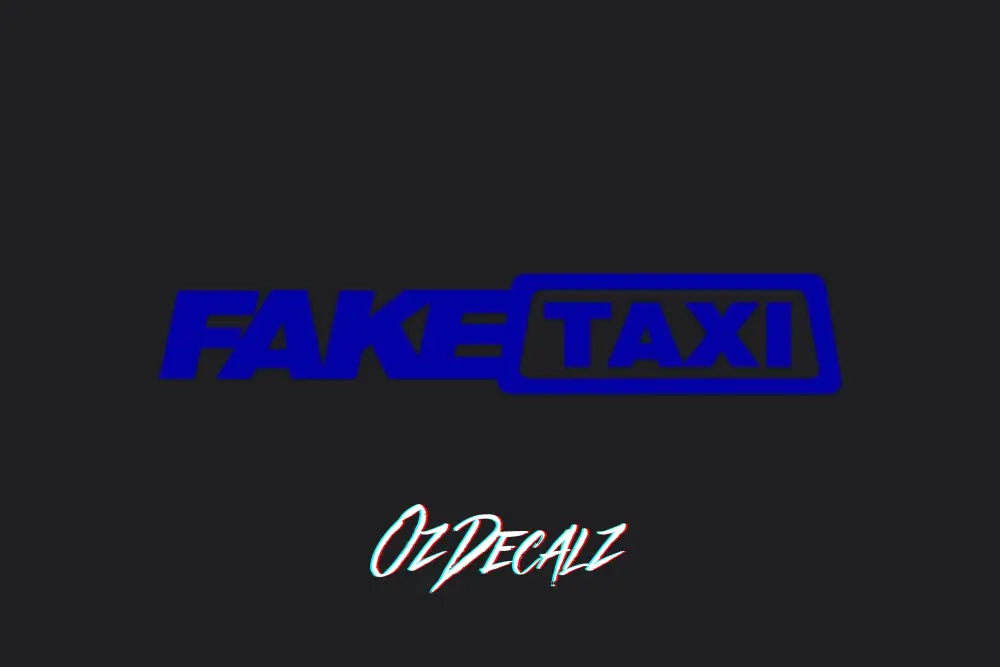 FAKE TAXI STICKER - OZDecalz