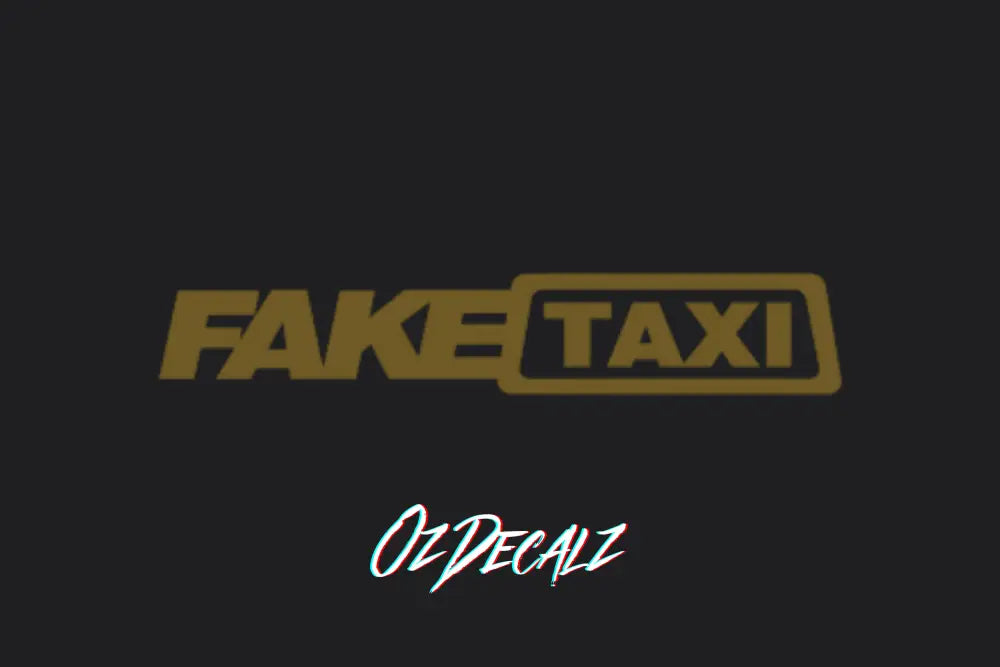 FAKE TAXI STICKER - OZDecalz