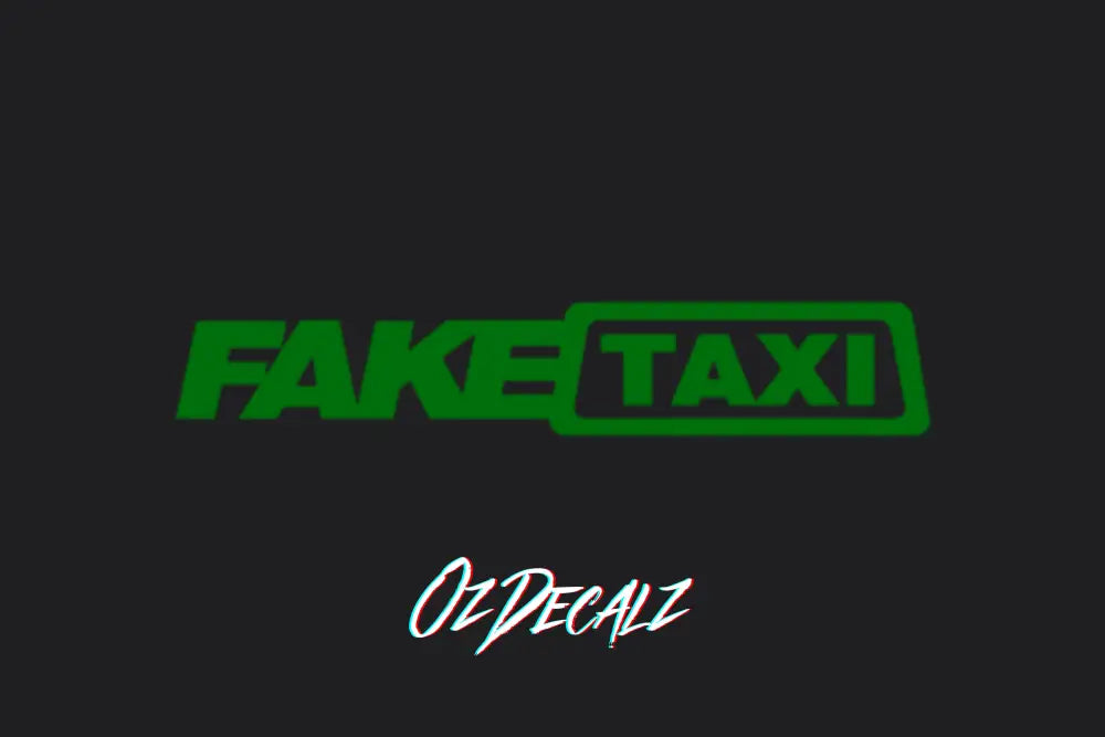 FAKE TAXI STICKER - OZDecalz