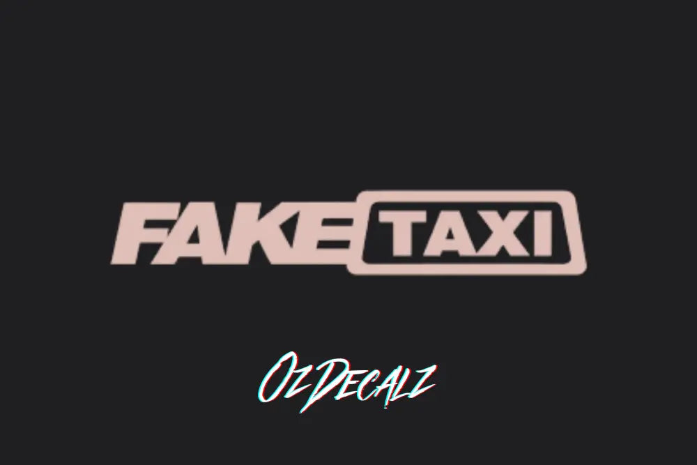 FAKE TAXI STICKER - OZDecalz