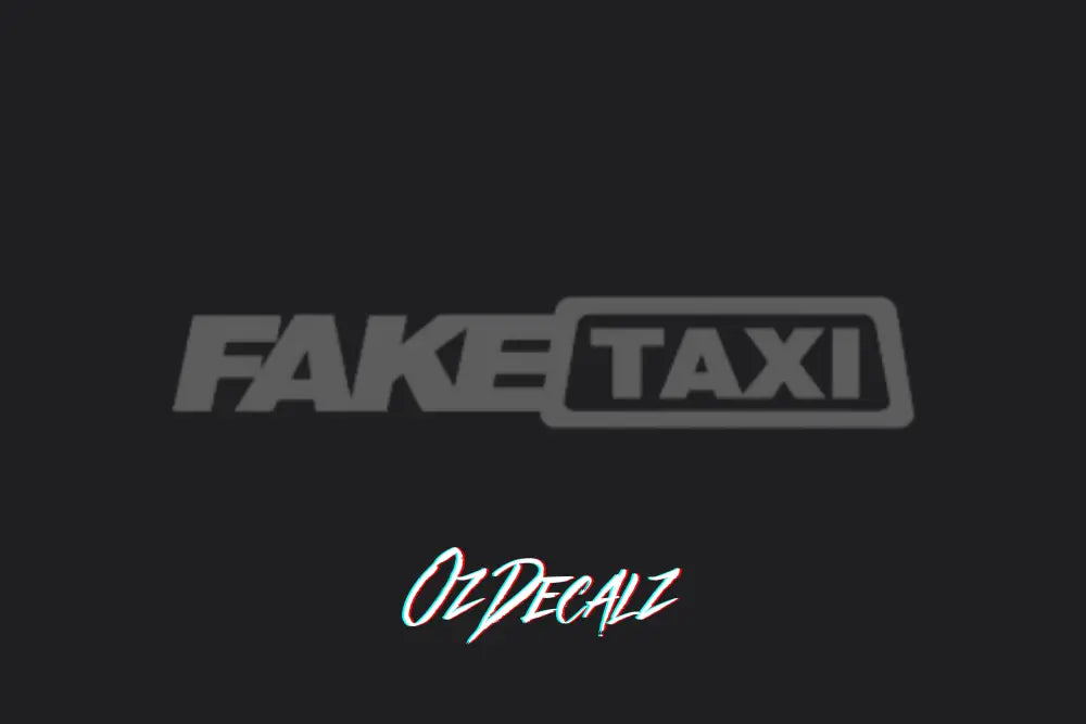 FAKE TAXI STICKER - OZDecalz
