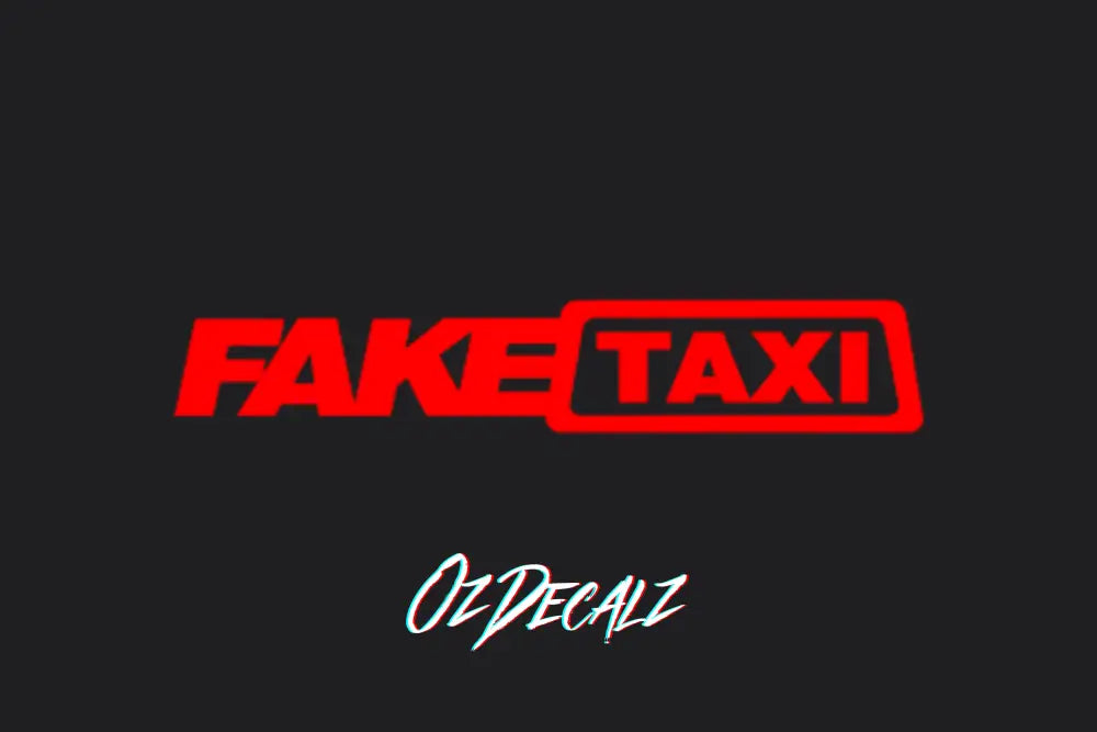 FAKE TAXI STICKER - OZDecalz