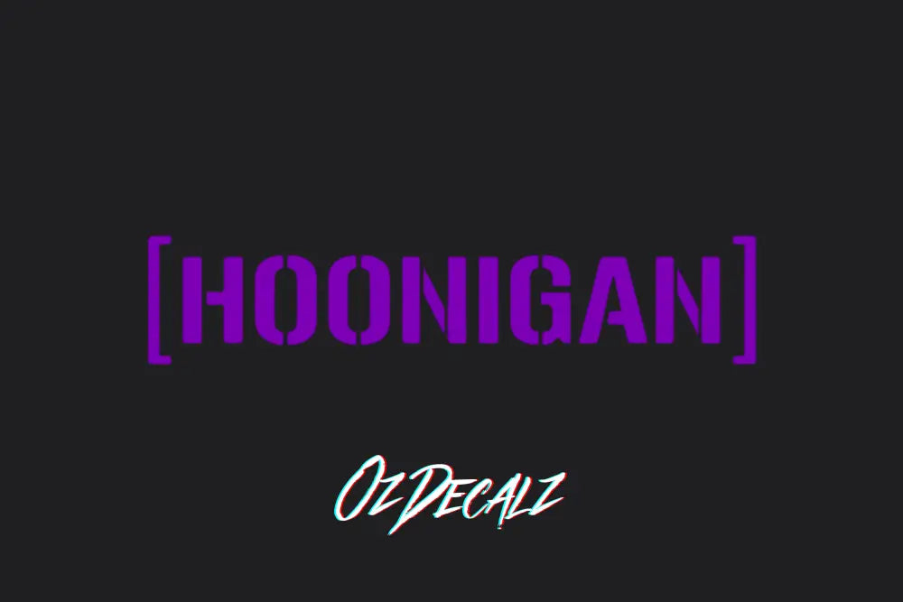 HOONIGAN STICKER - OZDecalz