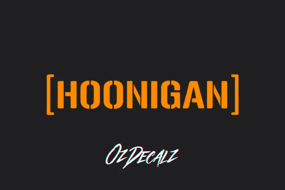 HOONIGAN STICKER - OZDecalz