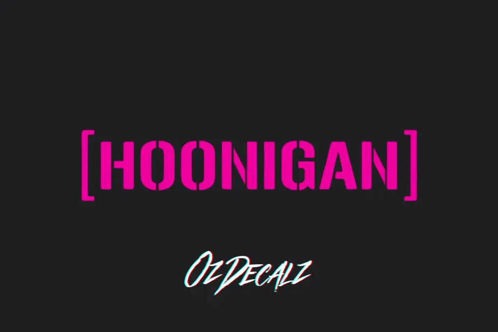 HOONIGAN STICKER - OZDecalz