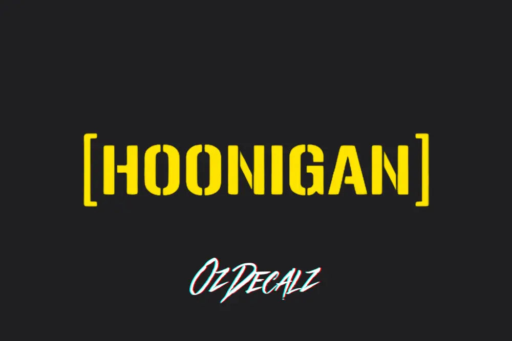 HOONIGAN STICKER - OZDecalz