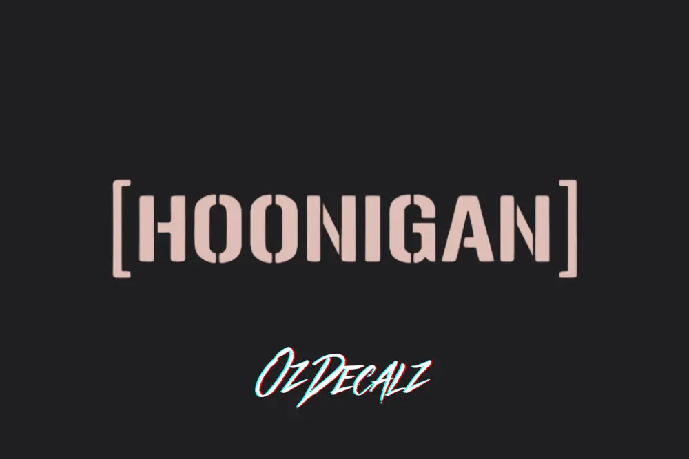 HOONIGAN STICKER - OZDecalz