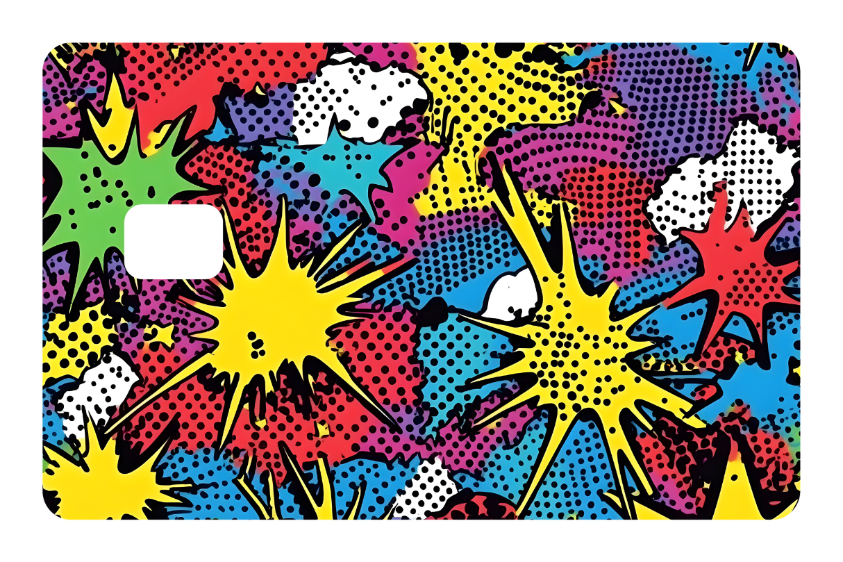 CARD WRAP: COMIC ABSTRACT