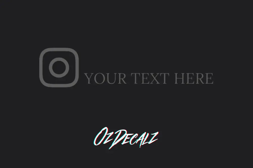 CUSTOM INSTAGRAM BANNER - OzDecalz
