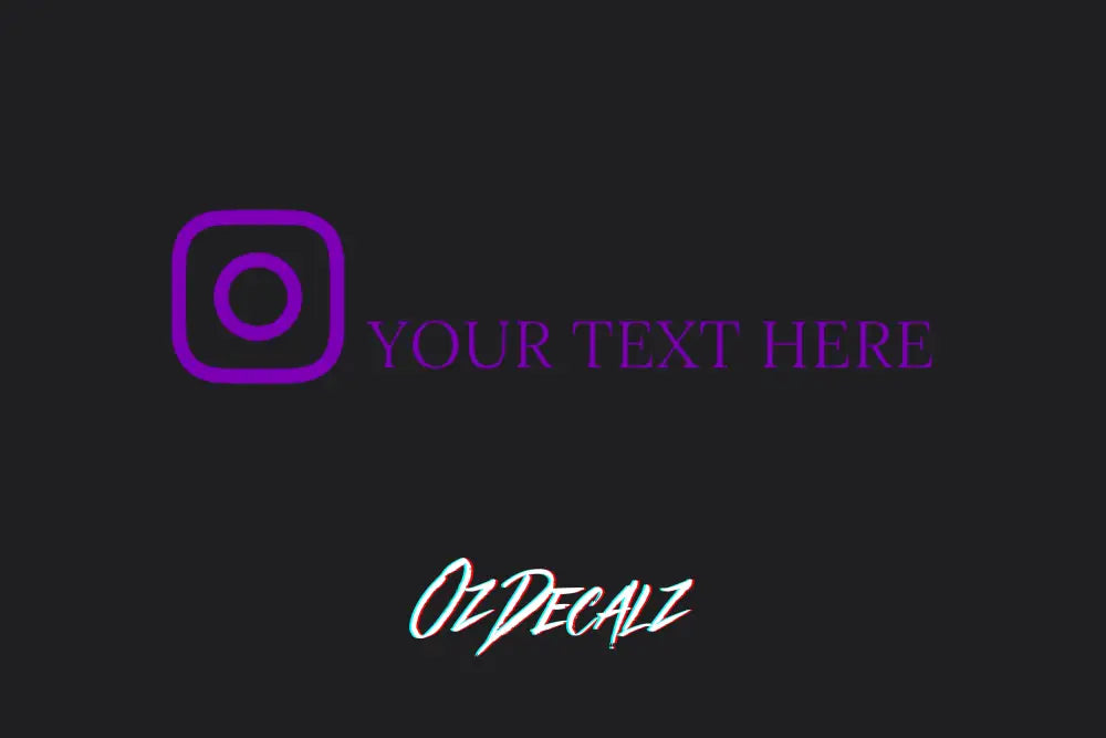 CUSTOM INSTAGRAM BANNER - OzDecalz