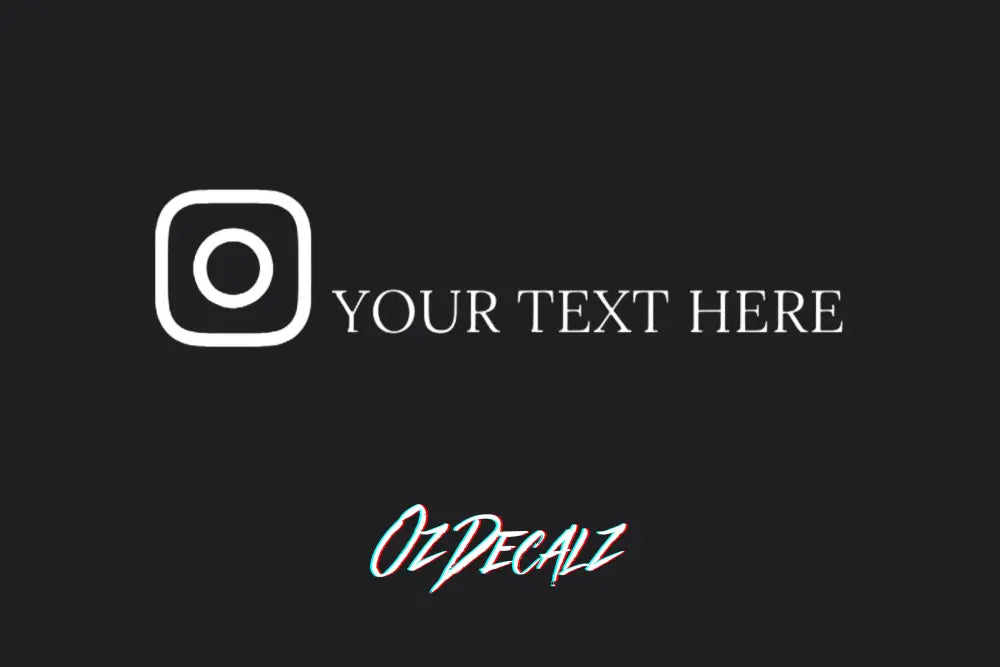 CUSTOM INSTAGRAM BANNER - OzDecalz