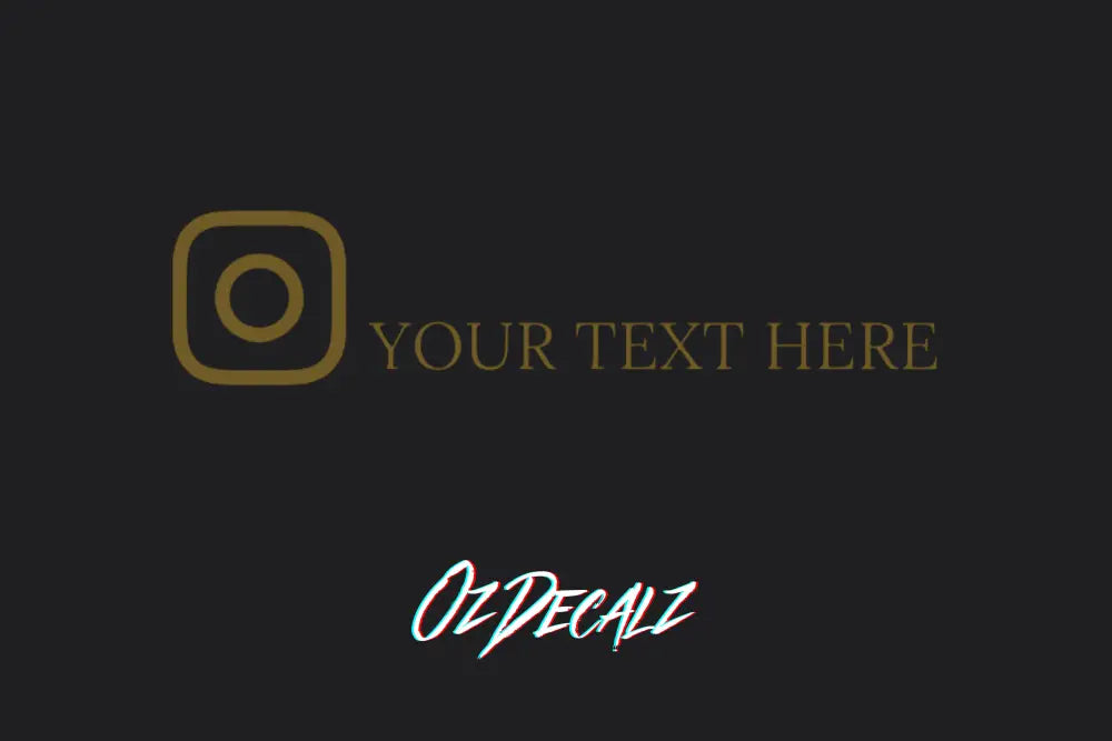 CUSTOM INSTAGRAM BANNER - OzDecalz