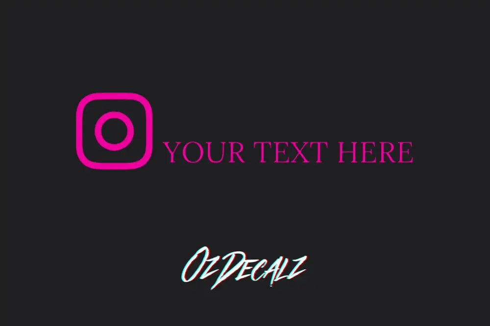 CUSTOM INSTAGRAM BANNER - OzDecalz