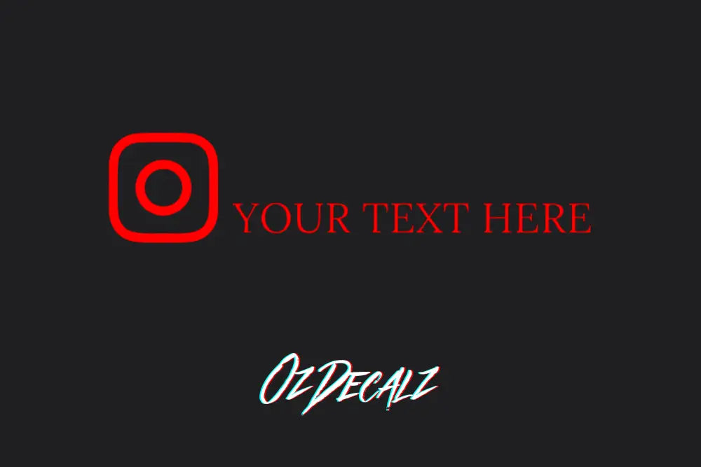 CUSTOM INSTAGRAM BANNER - OzDecalz