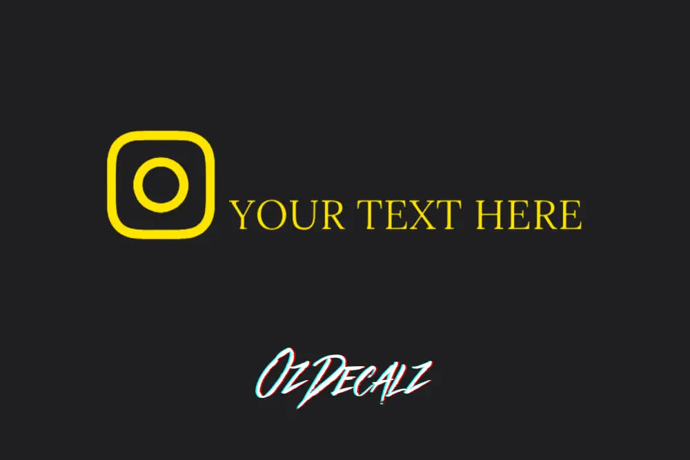 CUSTOM INSTAGRAM BANNER - OzDecalz