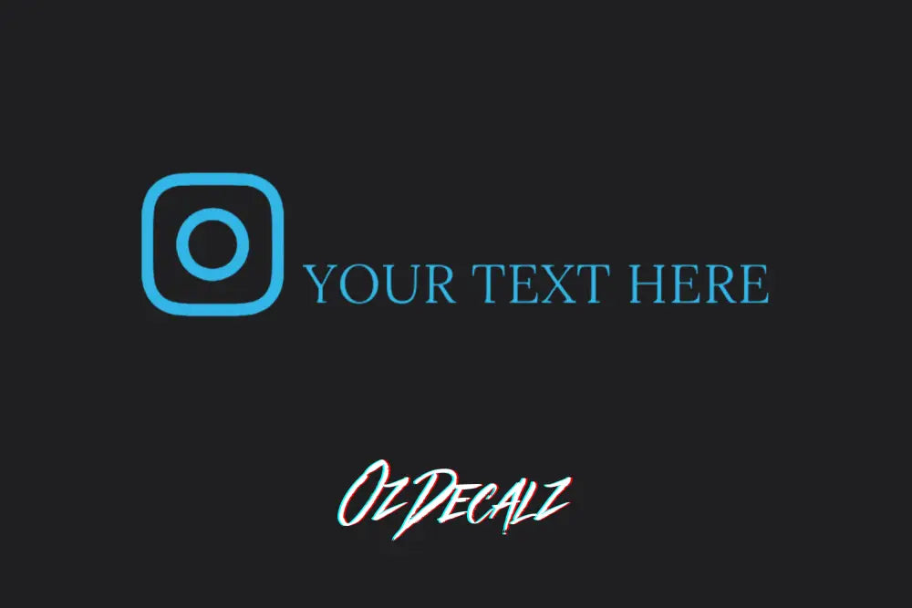 CUSTOM INSTAGRAM BANNER - OzDecalz