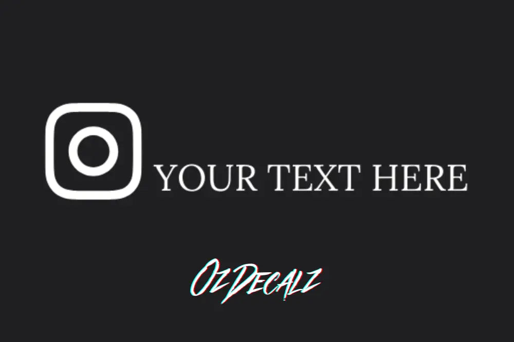 CUSTOM INSTAGRAM BANNER - OzDecalz