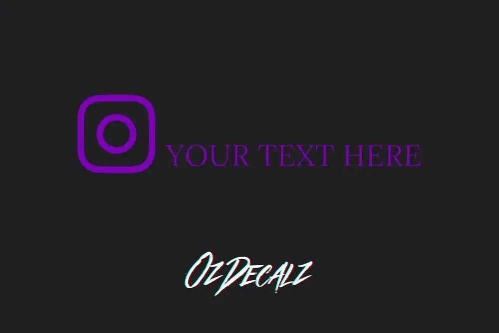 CUSTOM INSTAGRAM STICKER - OZDecalz