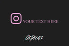 CUSTOM INSTAGRAM STICKER - OZDecalz