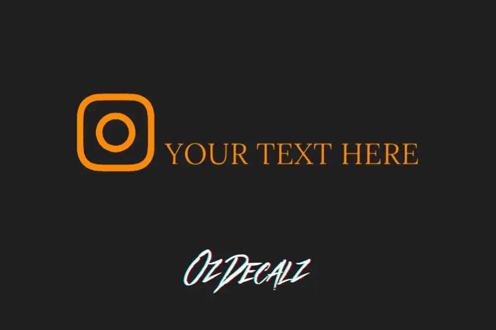 CUSTOM INSTAGRAM STICKER - OZDecalz