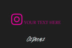 CUSTOM INSTAGRAM STICKER - OZDecalz