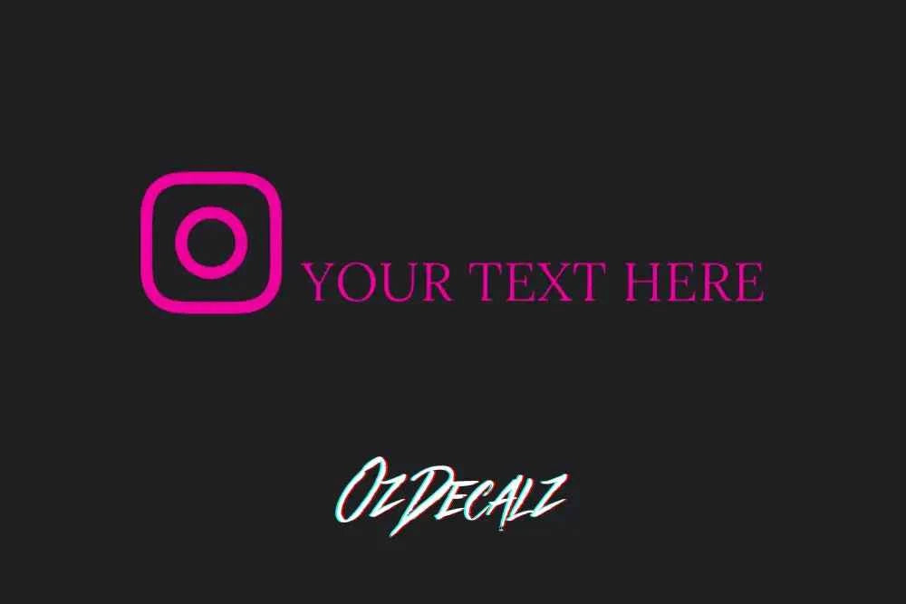 CUSTOM INSTAGRAM STICKER - OZDecalz