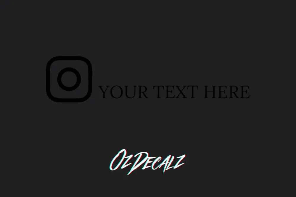 CUSTOM INSTAGRAM STICKER - OZDecalz