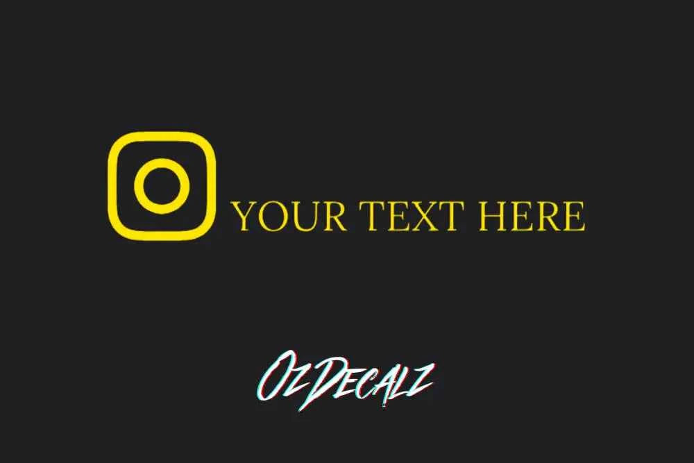 CUSTOM INSTAGRAM STICKER - OZDecalz