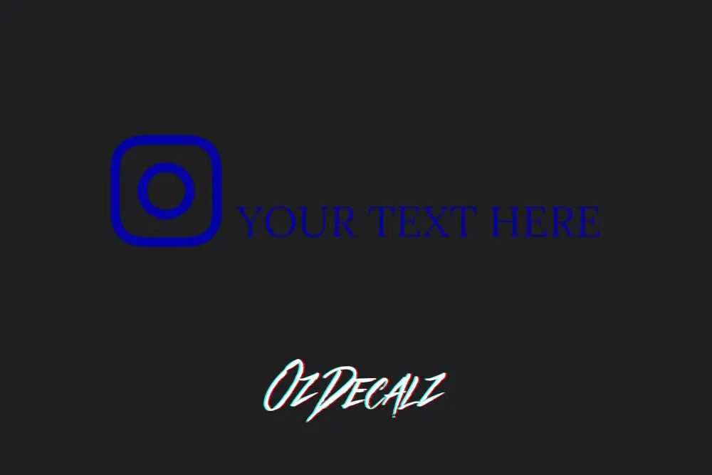 CUSTOM INSTAGRAM STICKER - OZDecalz