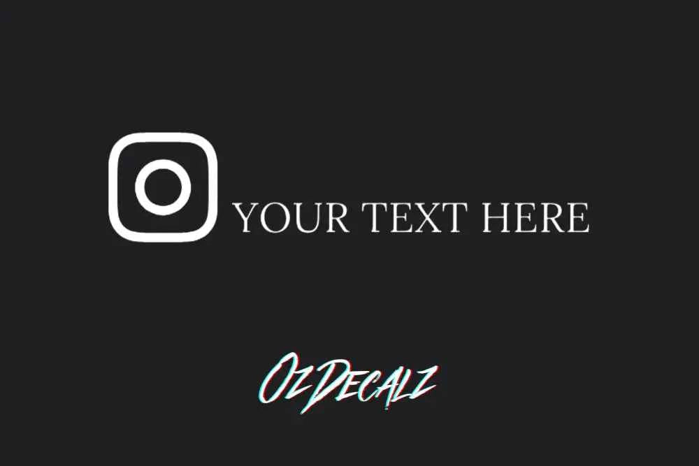 CUSTOM INSTAGRAM STICKER - OZDecalz