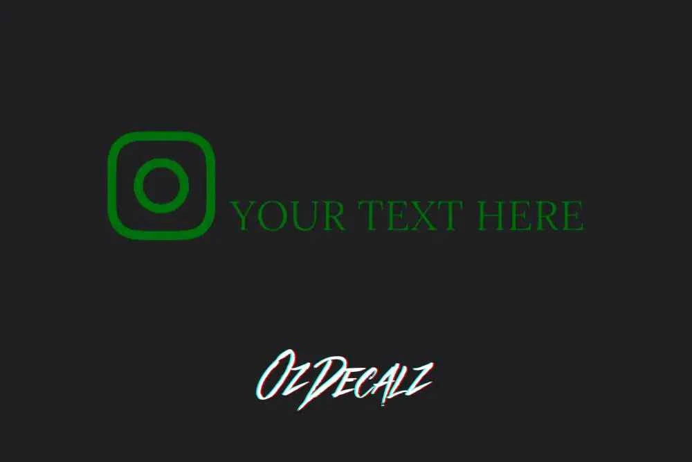 CUSTOM INSTAGRAM STICKER - OZDecalz