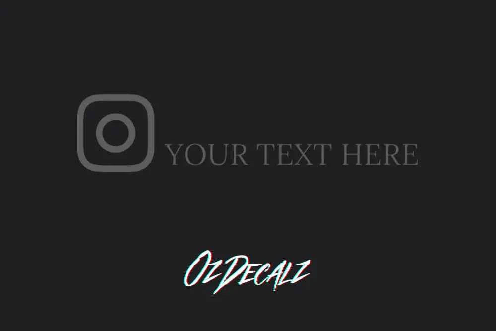 CUSTOM INSTAGRAM STICKER - OZDecalz