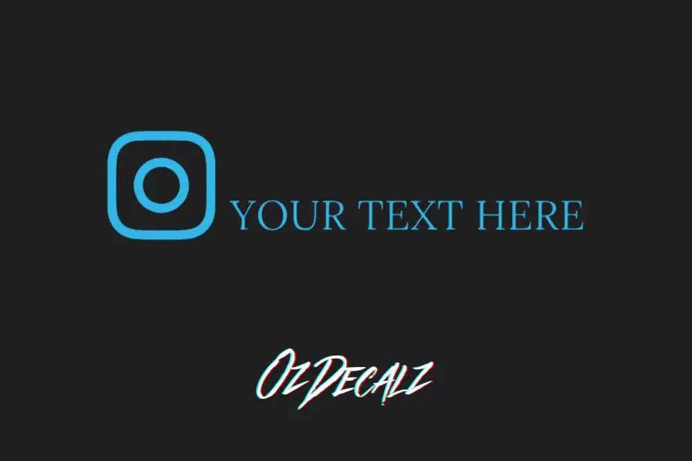 CUSTOM INSTAGRAM STICKER - OZDecalz