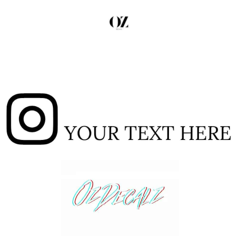 CUSTOM INSTAGRAM STICKER - OZDecalz