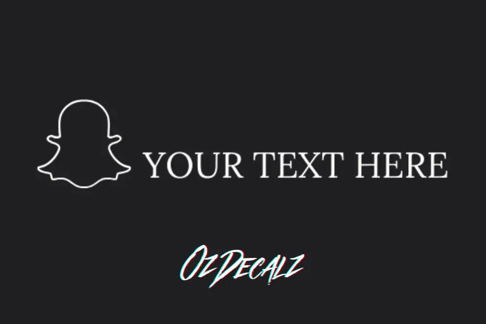 CUSTOM SNAPCHAT BANNER - OzDecalz