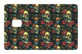CARD WRAP: SKULLS & FLOWERS