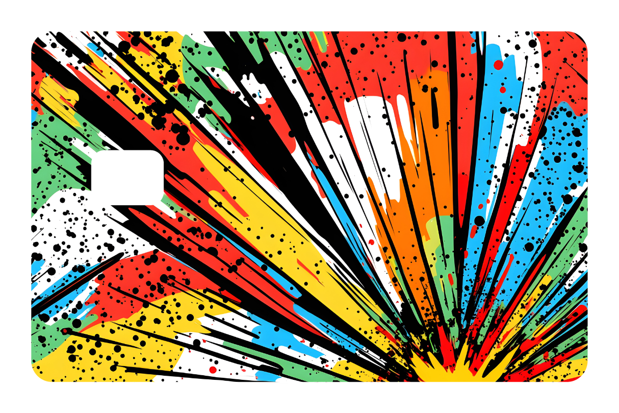 CARD WRAP: COMIC ABSTRACT