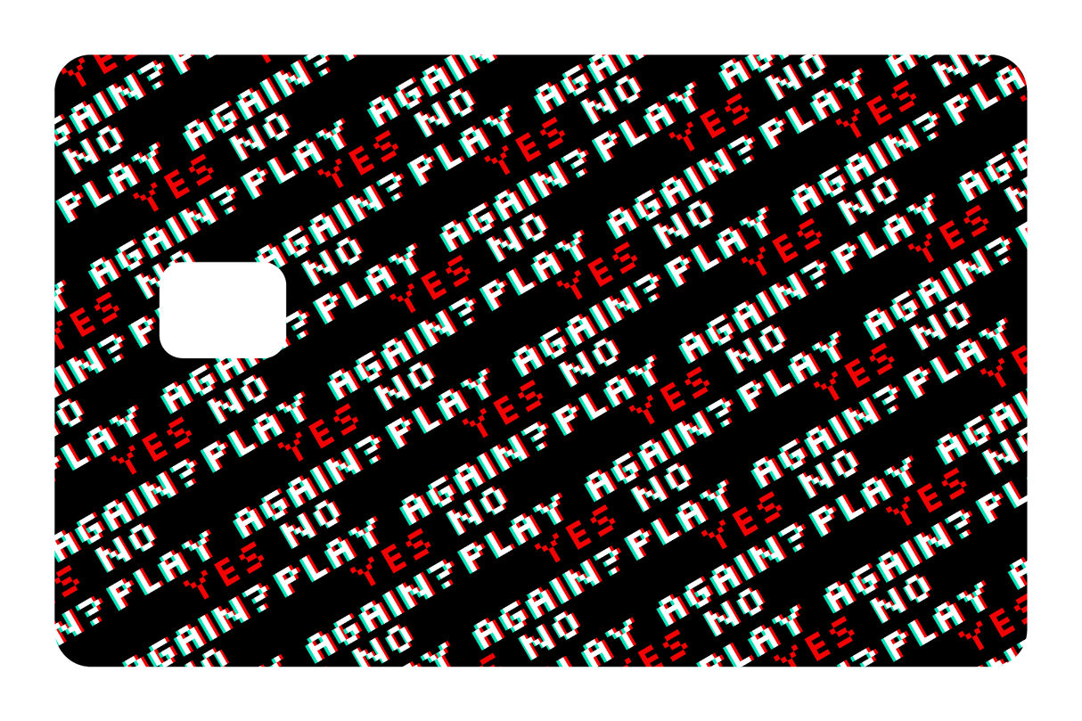 CARD WRAP: GAME OVER? (RED)