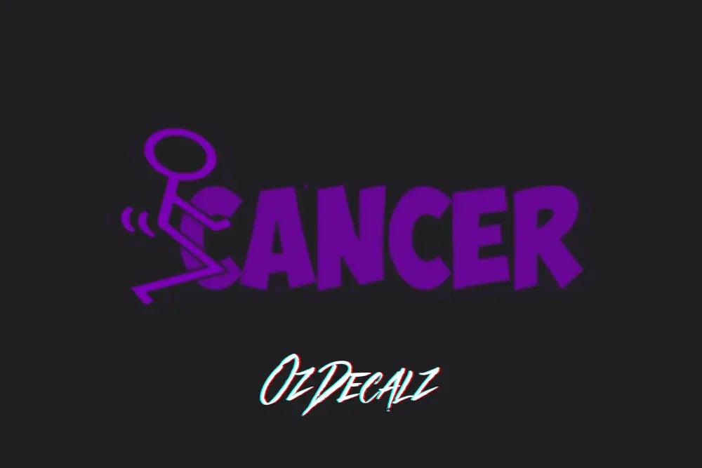 F*CK CANCER STICKER - OzDecalz