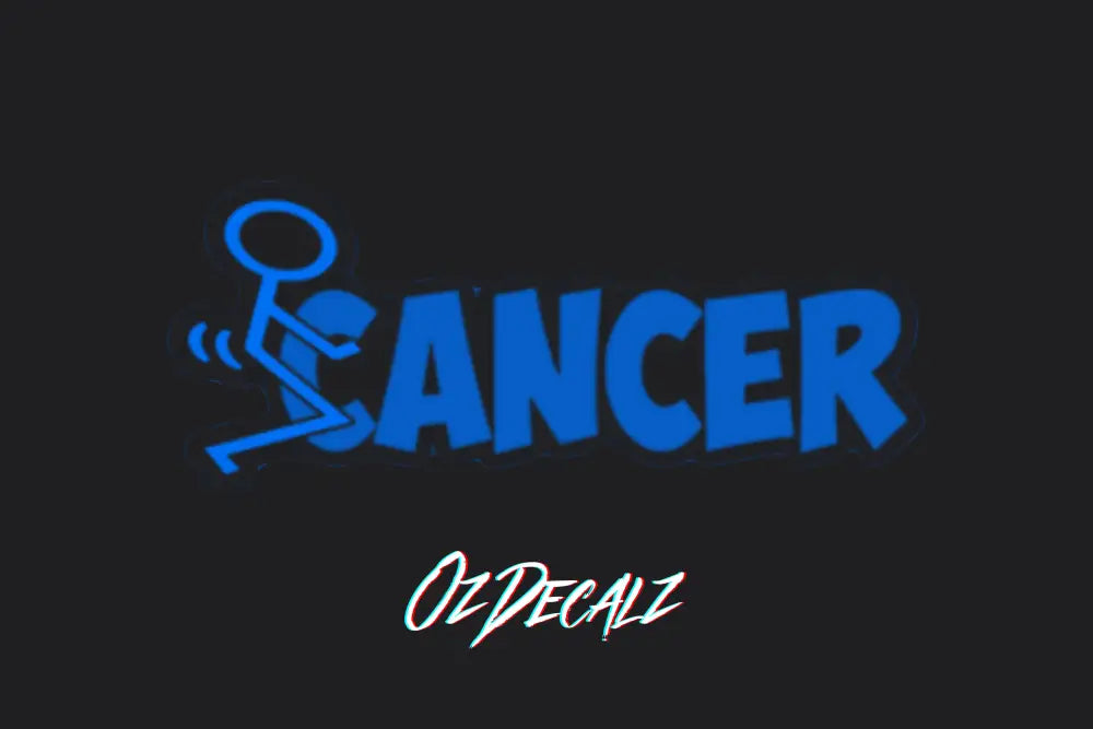 F*CK CANCER STICKER - OzDecalz
