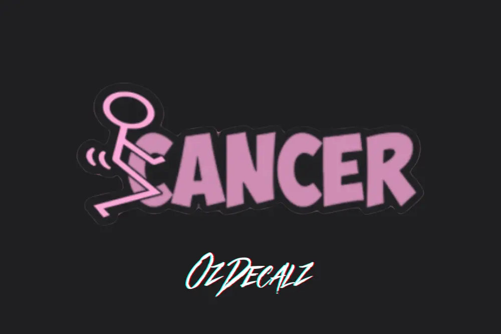 F*CK CANCER STICKER - OzDecalz