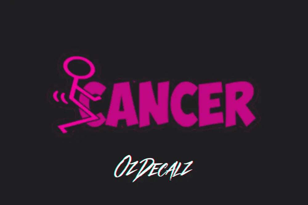 F*CK CANCER STICKER - OzDecalz