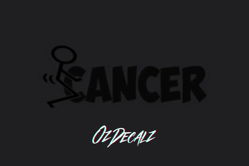 F*CK CANCER STICKER - OzDecalz