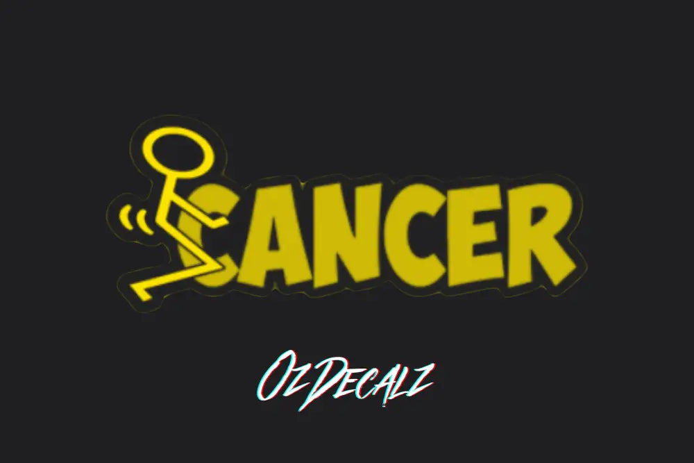 F*CK CANCER STICKER - OzDecalz