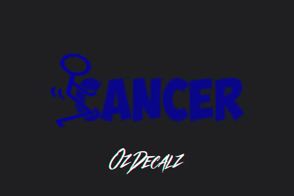 F*CK CANCER STICKER - OzDecalz